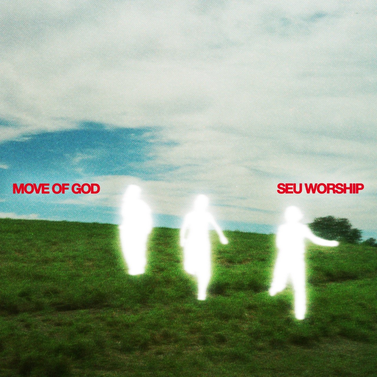 SEU Worship's song "Move of God" cover art; three people running through a field